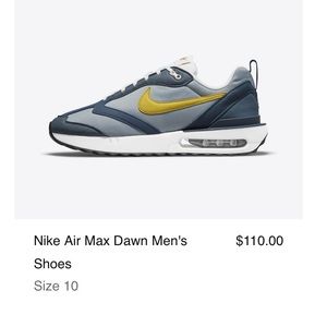 Nike air max dawn, men’s size 10